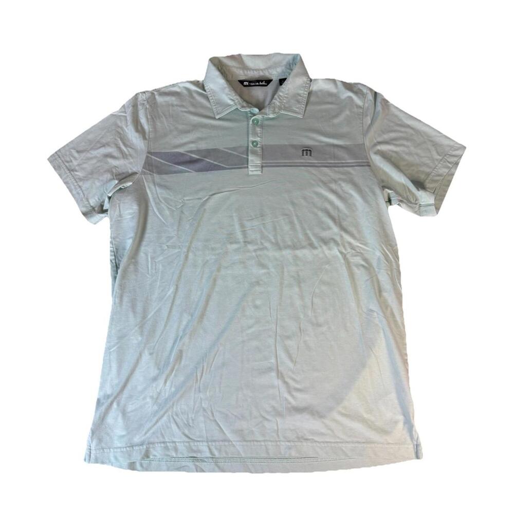 Travis Mathew Matter of Opinion Golf Polo‎ Shirt Shirt Sleeve Green Mens Size XL